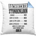 Kissen mit Füllung 40x40 Geschenk für Dachdecker Lustiger Spruch Geschenkidee Männer Dachdecker (Grau) Blau Trendation