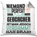 Geocacher Geschenk Kissen mit Füllung 40x40 Lustige Geschenkidee für Geocacher Geburtstag Niemand Ist Perfekt Aber Als Geocacher Ist Man Nah Dran (Grau) Grau Trendation