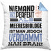Meeresbiologe Geschenk Kissen mit Füllung 40x40 Lustige Geschenkidee für Meeresbiologe Geburtstag Niemand Ist Perfekt Aber Als Meeresbiologe Ist Man Nah Dran (Grau) Blau Trendation