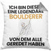 Boulderer Geschenk Kissen mit Füllung 40x40 Lustige Geschenkidee Geburtstag für Boulderer Ich Bin Dieser Legendäre Boulderer Von Dem Alle Geredet Haben (Grau) Grau Trendation
