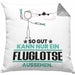 Fluglotse Geschenk Kissen mit Füllung 40x40 So Gut Kann Nur Ein Fluglotse Aussehen Geschenkidee (Grau) Grau Trendation