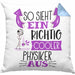Physiker Kissen mit Füllung 40x40 Geschenk So Sieht Ein RIchtig Cooler Physiker Aus Geschenkidee Lustiger Spruch Geburtstag Physiklehrer Student (Grau) Blau Trendation