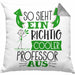 Professor Kissen mit Füllung 40x40 Geschenk So Sieht Ein RIchtig Cooler Professor Aus Geschenkidee Lustiger Spruch Geburtstag (Grau) Grau Trendation