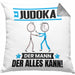 Judoka Kissen mit Füllung 40x40 Geschenk für Judoka Der Mann Der Alles Kann Geschenkidee zum Geburtstag (Grau) Grau Trendation