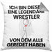 Wrestler Geschenk Kissen mit Füllung 40x40 Lustige Geschenkidee Geburtstag für Wrestler Ich Bin Dieser Legendäre Wrestler Von Dem Alle Geredet Haben (Grau) Grau Trendation