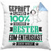 EDM-Enthusiast Geschenk Lustiger Spruch für EDM-Enthusiast Geschenkidee Bester EDM-Enthusiast Der WeltKissen mit Füllung 40x40 (Grau) Blau Trendation