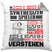 Synthesizer-Spieler Geschenk Kissen mit Füllung 40x40 Lustige Geschenkdiee für einen Synthesizer-Spieler Geburtstag Ich Bin Synthesizer-Spieler Ich Kann Es Dir Erklären Aber Nicht Für Dich Verstehen (Grau) Grau Trendation