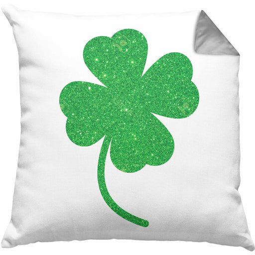 St Patricks Day Kissen mit Füllung 40x40 Klee Kleeblatt Irisch Irland Geschenkidee (Grau) Grau Trendation