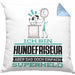 Hundefriseur Geschenk Kissen mit Füllung 40x40 Ich Bin Hundefriseur Aber Sag Doch Einfach Superheld Lustige Geschenkdiee für Hundefriseur (Grau) Blau Trendation