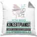 Konzertpianist Geschenk Kissen mit Füllung 40x40 Ich Bin Konzertpianist Aber Sag Doch Einfach Superheld Lustige Geschenkdiee für Konzertpianist (Grau) Grau Trendation
