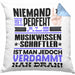 Musikwissenschaftler Geschenk Kissen mit Füllung 40x40 Lustige Geschenkidee für Musikwissenschaftler Geburtstag Niemand Ist Perfekt Aber Als Musikwissenschaftler Ist Man Nah Dran (Grau) Blau Trendation
