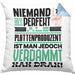 Plattenproduzent Geschenk Kissen mit Füllung 40x40 Lustige Geschenkidee für Plattenproduzent Geburtstag Niemand Ist Perfekt Aber Als Plattenproduzent Ist Man Nah Dran (Grau) Blau Trendation