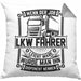 LKW Fahrer Kissen mit Füllung 40x40 Geschenk Lastkraftwagenfahrer Geschenkidee Wenn Der Job Leicht Wäre Würde Man Ihn Disponent Nennen (Grau) Grau Trendation