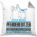 Pferdebesitzer Geschenk Kissen mit Füllung 40x40 Ich Bin Pferdebesitzer Aber Sag Doch Einfach Superheld Lustige Geschenkdiee für Pferdebesitzer (Grau) Grau Trendation