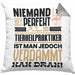Tierheilpraktiker Geschenk Kissen mit Füllung 40x40 Lustige Geschenkidee für Tierheilpraktiker Geburtstag Niemand Ist Perfekt Aber Als Tierheilpraktiker Ist Man Nah Dran (Grau) Grau Trendation
