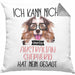 Australian Shepherd Besitzer Kissen mit Füllung 40x40 Geschenk Lustiger Spruch Geschenkidee Ich Kann Nicht Mein Australian Shepherd Hat Nein Gesagt (Grau) Grau Trendation