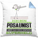 Posaunist Geschenk Kissen mit Füllung 40x40 Ich Bin Posaunist Aber Sag Doch Einfach Superheld Lustige Geschenkdiee für Posaunist (Grau) Blau Trendation