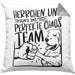 Herrchen Und Hund Das Perfekte Choas Team Kissen mit Füllung 40x40 Geschenk für Hundebesitzer Geschenkidee (Grau) Grau Trendation
