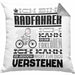 Radfahrer Geschenk Kaffee-Kissen mit Füllung 40x40 Geschenkidee für Radfahrer Ich Bin Radfahrer Ich Kann Es Dir Erklären Jedoch Nicht Für Dich Verstehen Spruch Lustig (Grau) Grau Trendation