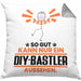 DIY-Bastler Geschenk Kissen mit Füllung 40x40 So Gut Kann Nur Ein DIY-Bastler Aussehen Geschenkidee (Grau) Grau Trendation