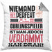 Curlingspieler Geschenk Kissen mit Füllung 40x40 Lustige Geschenkidee für Curlingspieler Geburtstag Niemand Ist Perfekt Aber Als Curlingspieler Ist Man Nah Dran (Grau) Grau Trendation