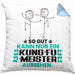Kung-Fu-Meister Geschenk Kissen mit Füllung 40x40 So Gut Kann Nur Ein Kung-Fu-Meister Aussehen Geschenkidee (Grau) Blau Trendation