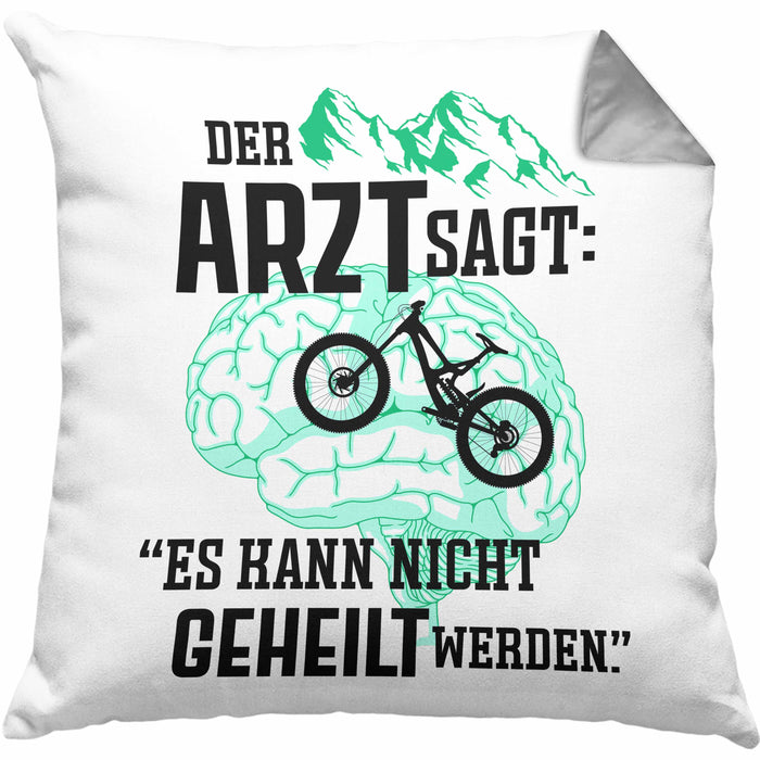 mountainbike geschenkartikel Mountainbike Geschenke für Männer Kissen mit Füllung 40x40 Geschenk Mountainbike-Fahrer Geschenkideen — TrendationStore