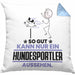 Hundesportler Geschenk Kissen mit Füllung 40x40 So Gut Kann Nur Ein Hundesportler Aussehen Geschenkidee (Grau) Blau Trendation