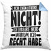 Lustige Kissen mit Füllung 40x40 Besserwisser Mit Spruch Ich Diskutiere Nicht Ich Erkläre Nur Warum Ich Recht Habe Sprüche Geschenkidee Kollege (Grau) Blau Trendation