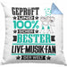 Live-Musik-Fan Geschenk Lustiger Spruch für Live-Musik-Fan Geschenkidee Bester Live-Musik-Fan Der WeltKissen mit Füllung 40x40 (Grau) Blau Trendation