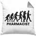 Apotheker Kissen mit Füllung 40x40 Geschenk Apothekerin Geschenkidee Evolution (Grau) Grau Trendation