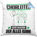 Chorleiter Kissen mit Füllung 40x40 Geschenk für Chorleiter Der Mann Der Alles Kann Geschenkidee zum Geburtstag (Grau) Blau Trendation
