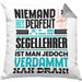 Segellehrer Geschenk Kissen mit Füllung 40x40 Lustige Geschenkidee für Segellehrer Geburtstag Niemand Ist Perfekt Aber Als Segellehrer Ist Man Nah Dran (Grau) Grau Trendation