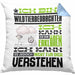 Wildtierbeobachter Geschenk Kaffee-Kissen mit Füllung 40x40 Geschenkidee für Wildtierbeobachter Ich Bin Wildtierbeobachter Ich Kann Es Dir Erklären Jedoch Nicht Für Dich Verstehen Spruch Lustig (Grau) Blau Trendation