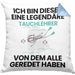 Tauchlehrer Geschenk Kissen mit Füllung 40x40 Lustige Geschenkidee Geburtstag für Tauchlehrer Ich Bin Dieser Legendäre Tauchlehrer Von Dem Alle Geredet Haben (Grau) Blau Trendation