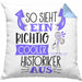 Historiker Kissen mit Füllung 40x40 Geschenk So Sieht Ein RIchtig Cooler Historiker Aus Geschenkidee Lustiger Spruch Geburtstag (Grau) Blau Trendation