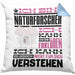 Naturforscher Geschenk Kaffee-Kissen mit Füllung 40x40 Geschenkidee für Naturforscher Ich Bin Naturforscher Ich Kann Es Dir Erklären Jedoch Nicht Für Dich Verstehen Spruch Lustig (Grau) Blau Trendation