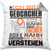 Geocacher Geschenk Kaffee-Kissen mit Füllung 40x40 Geschenkidee für Geocacher Ich Bin Geocacher Ich Kann Es Dir Erklären Jedoch Nicht Für Dich Verstehen Spruch Lustig (Grau) Grau Trendation