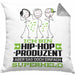 Hip-Hop-Produzent Geschenk Kissen mit Füllung 40x40 Ich Bin Hip-Hop-Produzent Aber Sag Doch Einfach Superheld Lustige Geschenkdiee für Hip-Hop-Produzent (Grau) Grau Trendation