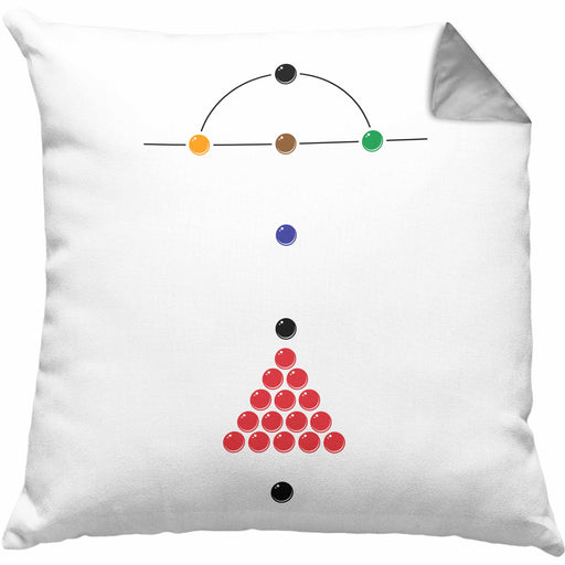Billard Pool Kissen mit Füllung 40x40 Geschenk Queu Geschenkidee Spruch Grafik Plan (Grau) Grau Trendation