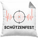 Schützenfest Kissen mit Füllung 40x40 Geschenk Schütze Sportschütze Geschenkidee (Grau) Grau Trendation