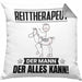 Reittherapeut Kissen mit Füllung 40x40 Geschenk für Reittherapeut Der Mann Der Alles Kann Geschenkidee zum Geburtstag (Grau) Grau Trendation