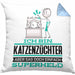 Katzenzüchter Geschenk Kissen mit Füllung 40x40 Ich Bin Katzenzüchter Aber Sag Doch Einfach Superheld Lustige Geschenkdiee für Katzenzüchter (Grau) Blau Trendation