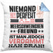 Meerschweinchenfreund Geschenk Kissen mit Füllung 40x40 Lustige Geschenkidee für Meerschweinchenfreund Geburtstag Niemand Ist Perfekt Aber Als Meerschweinchenfreund Ist Man Nah Dran (Grau) Blau Trendation