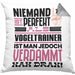 Vogeltrainer Geschenk Kissen mit Füllung 40x40 Lustige Geschenkidee für Vogeltrainer Geburtstag Niemand Ist Perfekt Aber Als Vogeltrainer Ist Man Nah Dran (Grau) Grau Trendation
