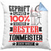 Tonmeister Geschenk Lustiger Spruch für Tonmeister Geschenkidee Bester Tonmeister Der WeltKissen mit Füllung 40x40 (Grau) Blau Trendation