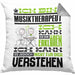 Musiktherapeut Geschenk Kissen mit Füllung 40x40 Lustige Geschenkdiee für einen Musiktherapeut Geburtstag Ich Bin Musiktherapeut Ich Kann Es Dir Erklären Aber Nicht Für Dich Verstehen (Grau) Grau Trendation