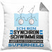 Synchronschwimmerin Geschenk Kissen mit Füllung 40x40 Ich Bin Synchronschwimmerin Aber Sag Doch Einfach Superheld Lustige Geschenkdiee für Synchronschwimmerin (Grau) Grau Trendation