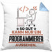 Programmierer Geschenk Kissen mit Füllung 40x40 So Gut Kann Nur Ein Programmierer Aussehen Geschenkidee (Grau) Blau Trendation