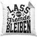 Schwarzer Humor Lass Uns Fremde Bleiben Kissen mit Füllung 40x40 Geschenk Kollegen Sarkasmus Ironie Geschenkidee für Männer Frauen (Grau) Grau Trendation